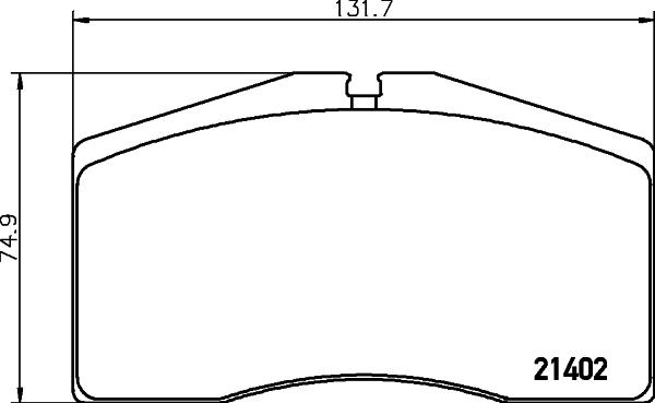 HELLA 8DB 355 018-301 - Bremsbelagsatz, Scheibenbremse alexcarstop-ersatzteile.com