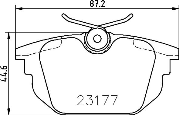 HELLA 8DB 355 018-371 - Bremsbelagsatz, Scheibenbremse alexcarstop-ersatzteile.com