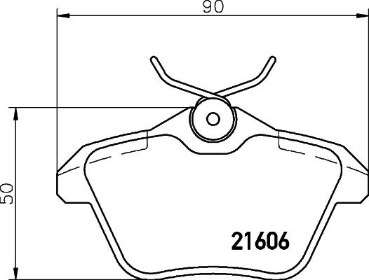 HELLA 8DB 355 018-291 - Bremsbelagsatz, Scheibenbremse alexcarstop-ersatzteile.com