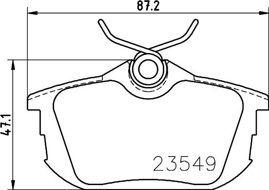 HELLA 8DB 355 018-271 - Bremsbelagsatz, Scheibenbremse alexcarstop-ersatzteile.com