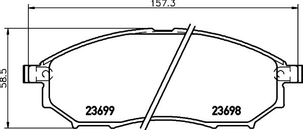 HELLA PAGID 355021101 - Bremsbelagsatz, Scheibenbremse alexcarstop-ersatzteile.com