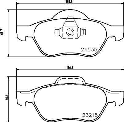 HELLA 8DB 355 013-271 - Bremsbelagsatz, Scheibenbremse alexcarstop-ersatzteile.com