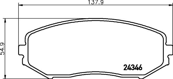 HELLA 8DB 355 012-351 - Bremsbelagsatz, Scheibenbremse alexcarstop-ersatzteile.com