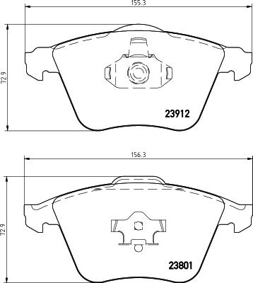 HELLA 8DB 355 031-991 - Bremsbelagsatz, Scheibenbremse alexcarstop-ersatzteile.com