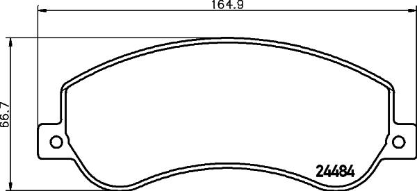 HELLA 8DB 355 012-761 - Bremsbelagsatz, Scheibenbremse alexcarstop-ersatzteile.com