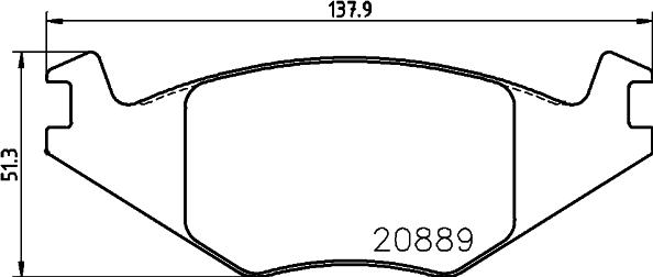 HELLA 8DB 355 017-491 - Bremsbelagsatz, Scheibenbremse alexcarstop-ersatzteile.com