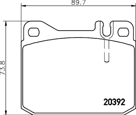 HELLA 8DB 355 017-461 - Bremsbelagsatz, Scheibenbremse alexcarstop-ersatzteile.com