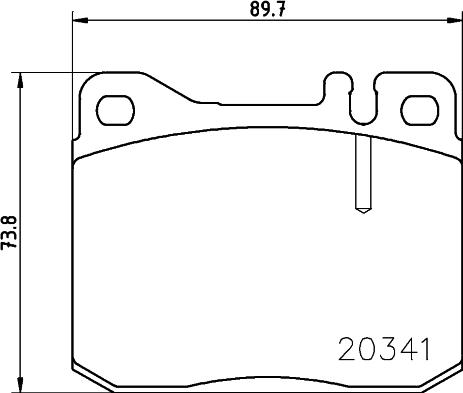 HELLA 8DB 355 017-431 - Bremsbelagsatz, Scheibenbremse alexcarstop-ersatzteile.com