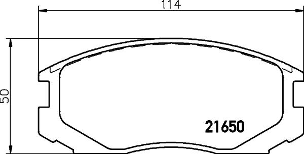 HELLA 8DB 355 017-161 - Bremsbelagsatz, Scheibenbremse alexcarstop-ersatzteile.com