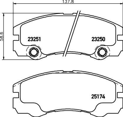 HELLA 8DB 355 017-131 - Bremsbelagsatz, Scheibenbremse alexcarstop-ersatzteile.com