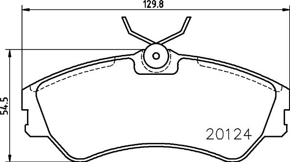 HELLA 8DB 355 017-881 - Bremsbelagsatz, Scheibenbremse alexcarstop-ersatzteile.com