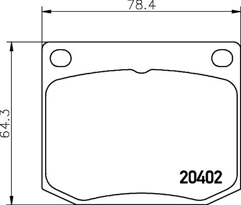 HELLA 8DB 355 017-381 - Bremsbelagsatz, Scheibenbremse alexcarstop-ersatzteile.com