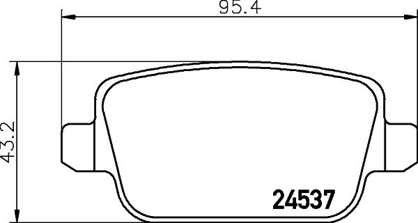 HELLA 8DB 355 039-701 - Bremsbelagsatz, Scheibenbremse alexcarstop-ersatzteile.com