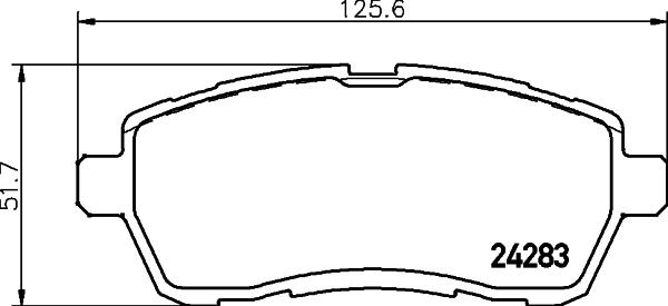 HELLA 8DB 355 036-561 - Bremsbelagsatz, Scheibenbremse alexcarstop-ersatzteile.com