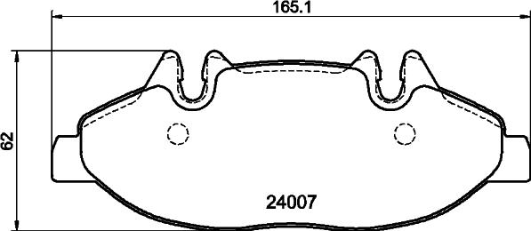 HELLA 8DB 355 030-701 - Bremsbelagsatz, Scheibenbremse alexcarstop-ersatzteile.com