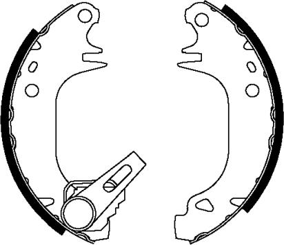 HELLA 8DB 355 038-091 - Bremsbackensatz alexcarstop-ersatzteile.com