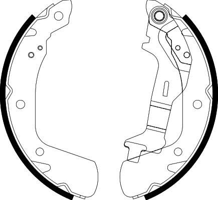 HELLA 8DB 355 038-141 - Bremsbackensatz alexcarstop-ersatzteile.com