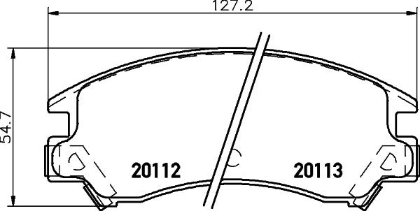 HELLA 8DB 355 037-261 - Bremsbelagsatz, Scheibenbremse alexcarstop-ersatzteile.com