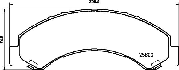 HELLA 8DB 355 037-711 - Bremsbelagsatz, Scheibenbremse alexcarstop-ersatzteile.com