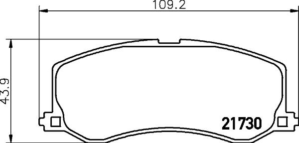 HELLA 8DB 355 029-471 - Bremsbelagsatz, Scheibenbremse alexcarstop-ersatzteile.com