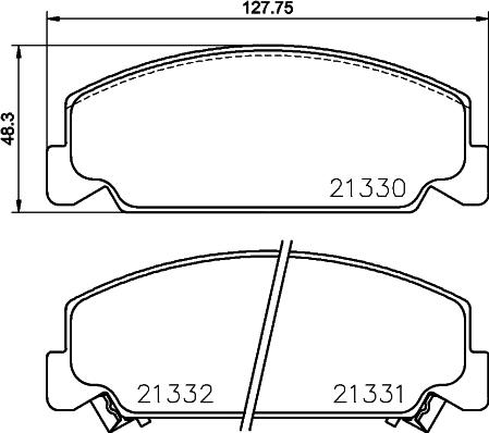 HELLA 8DB 355 029-131 - Bremsbelagsatz, Scheibenbremse alexcarstop-ersatzteile.com