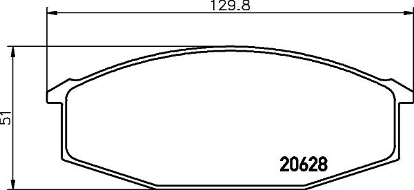 HELLA 8DB 355 029-811 - Bremsbelagsatz, Scheibenbremse alexcarstop-ersatzteile.com