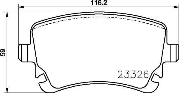 HELLA 8DB 355 024-961 - Bremsbelagsatz, Scheibenbremse alexcarstop-ersatzteile.com