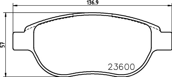 HELLA 8DB 355 024-031 - Bremsbelagsatz, Scheibenbremse alexcarstop-ersatzteile.com