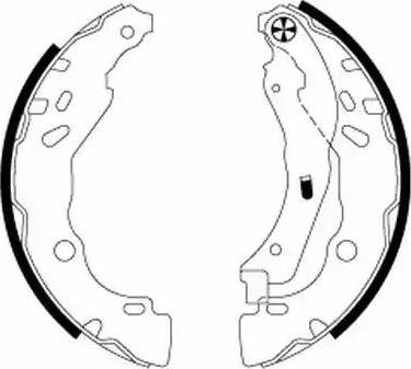 HELLA 8DB 355 020-071 - Bremsbackensatz alexcarstop-ersatzteile.com