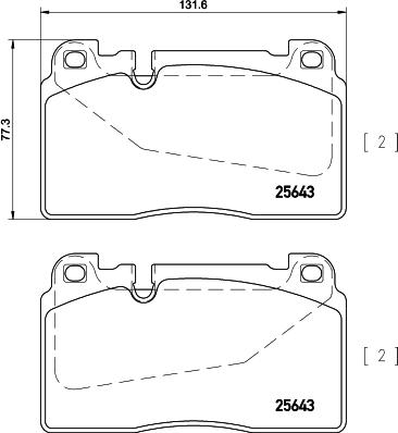 HELLA 8DB 355 020-251 - Bremsbelagsatz, Scheibenbremse alexcarstop-ersatzteile.com