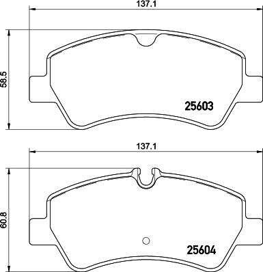 HELLA 8DB 355 020-721 - Bremsbelagsatz, Scheibenbremse alexcarstop-ersatzteile.com