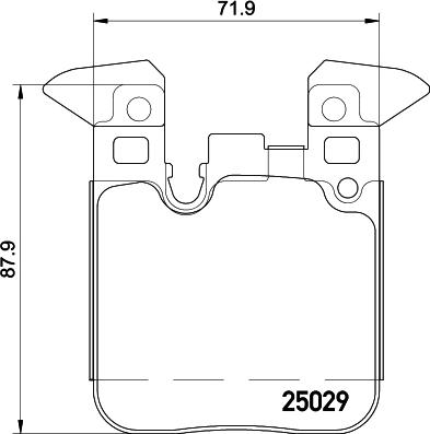 HELLA 8DB 355 021-341 - Bremsbelagsatz, Scheibenbremse alexcarstop-ersatzteile.com