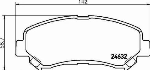 HELLA 8DB 355 013-781 - Bremsbelagsatz, Scheibenbremse alexcarstop-ersatzteile.com