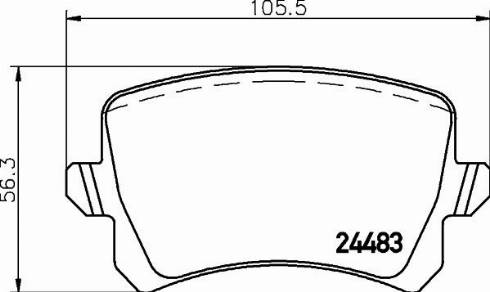 HELLA 8DB 355 026-191 - Bremsbelagsatz, Scheibenbremse alexcarstop-ersatzteile.com