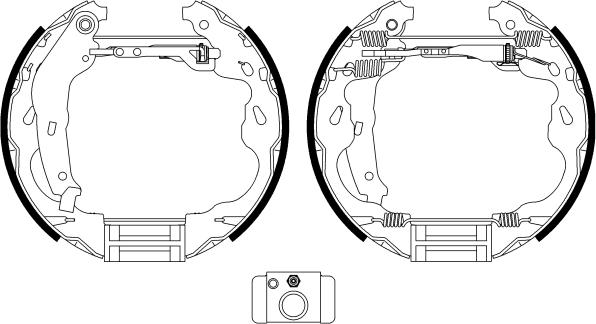 HELLA 8DB 355 022-471 - Bremsbackensatz alexcarstop-ersatzteile.com