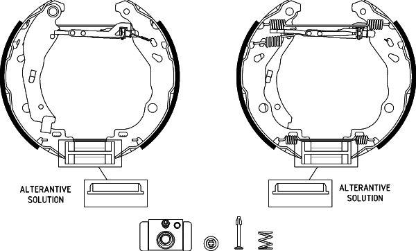 HELLA 8DB 355 022-511 - Bremsbackensatz alexcarstop-ersatzteile.com