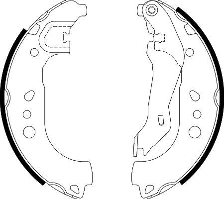 HELLA 8DB 355 022-131 - Bremsbackensatz alexcarstop-ersatzteile.com