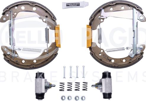 HELLA 8DB 355 022-711 - Bremsbackensatz alexcarstop-ersatzteile.com