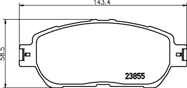 HELLA 8DB 355 027-981 - Bremsbelagsatz, Scheibenbremse alexcarstop-ersatzteile.com