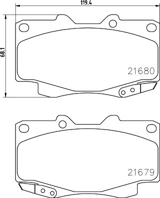 HELLA 8DB 355 027-171 - Bremsbelagsatz, Scheibenbremse alexcarstop-ersatzteile.com