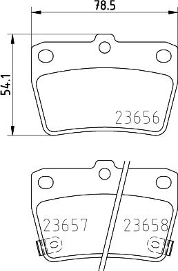 HELLA 8DB 355 027-821 - Bremsbelagsatz, Scheibenbremse alexcarstop-ersatzteile.com