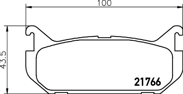 HELLA 8DB 355 027-301 - Bremsbelagsatz, Scheibenbremse alexcarstop-ersatzteile.com