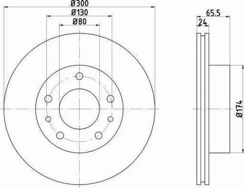 HELLA 8DD 355 104-431 - Bremsscheibe alexcarstop-ersatzteile.com