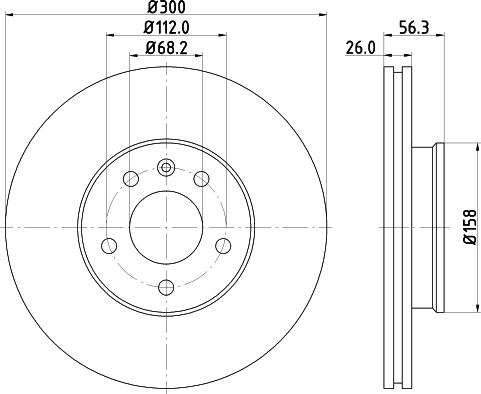 HELLA 8DD 355 108-081 - Bremsscheibe alexcarstop-ersatzteile.com