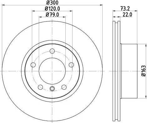 HELLA 8DD 355 121-551 - Bremsscheibe alexcarstop-ersatzteile.com