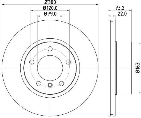 HELLA 8DD 355 118-041 - Bremsscheibe alexcarstop-ersatzteile.com