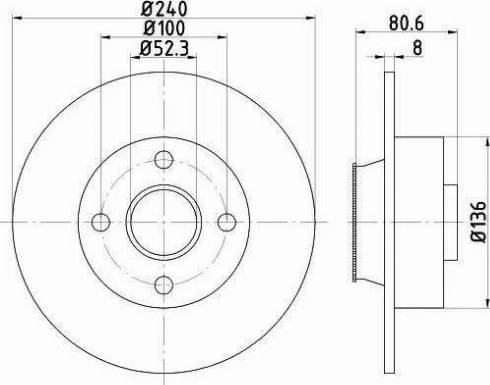 HELLA 8DD 355 113-481 - Bremsscheibe alexcarstop-ersatzteile.com