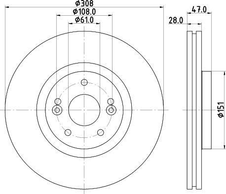 HELLA 8DD 355 113-741 - Bremsscheibe alexcarstop-ersatzteile.com