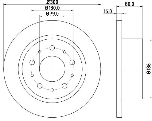 HELLA 8DD 355 123-751 - Bremsscheibe alexcarstop-ersatzteile.com