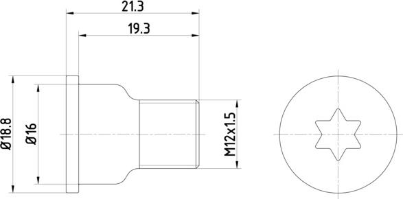 HELLA 8DZ 355 209-051 - Schraube, Bremsscheibe alexcarstop-ersatzteile.com